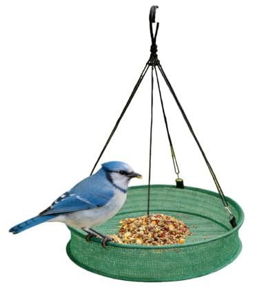 Distributeur de nourriture pour oiseaux, colonne de nourriture, mangeoire pour oiseaux, avec support de suspension réglable, stations d'alimentation robustes pour oiseaux sauvages, pour jardin, balcon