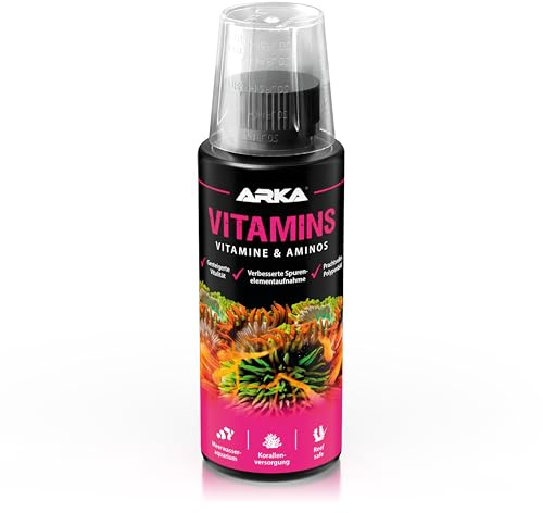 Multivitamine Meerwasseraquarium 118 ml - Vitamins Vitamine & Aminosäuren | Vitamine, Aminosäuren, für Fische & Korallen, fördert Vitalität, Wohlbefinden, Farben, Polypenbild, Salzwasser, Meerwasser