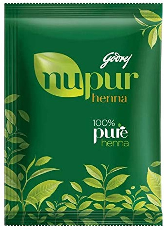 Godrej Nupur Mehendi Henna Powder 9 Herbs Blend, 140-grams(2 Pack) by Godrej Consumer Products Ltd