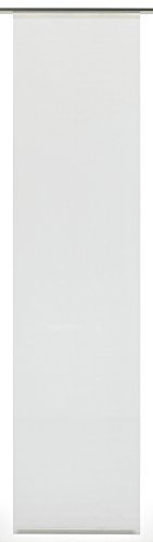 Gardinia Flächenvorhang Stoff waschbar 123 Uni weiß 60 x 245 cm