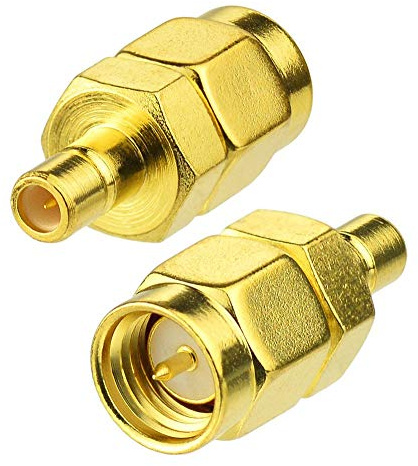 Bingfu DAB Auto Antennenadapter SMB-Buchse auf SMA-Stecker 2 Stück