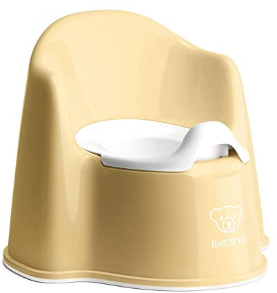 BABYBJÖRN Töpfchensessel, Kunststoff, pulvergelb/weiß
