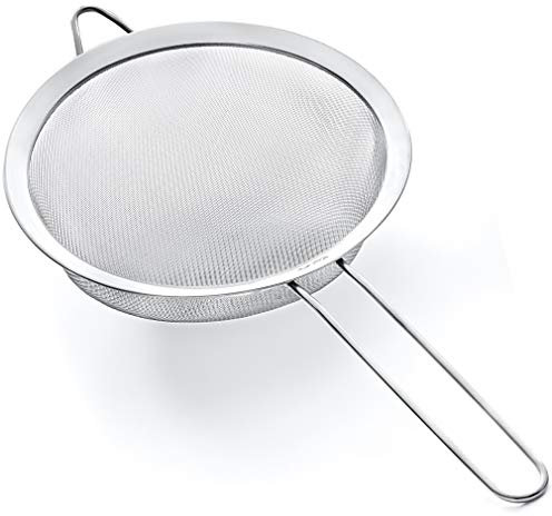 Colador de 24cm de Malla Fina - Acero Inoxidable Premium 304, Calidad Profesional - Coladores de Cocina, Proto Future