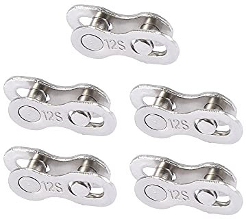 X AUTOHAUX 5 Pair 12 Speed Master Chain Link Connectors for Bicycle Silver Tone
