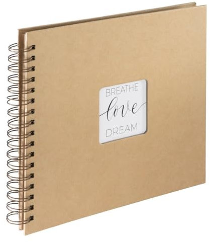 Spiral-Album Craft, 28x24 cm, 40 Kraftpapier-Seiten