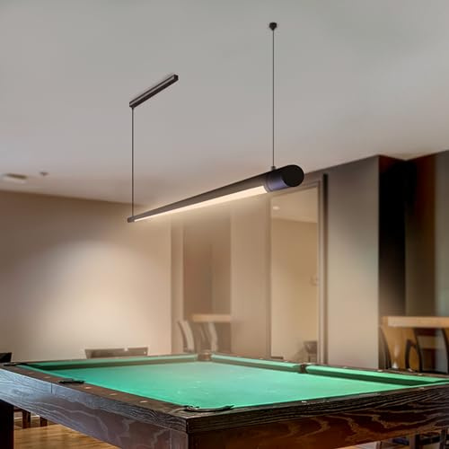 Solvita Professional LED Billiard & Pool Table Light, Non-Flickering & Evenly Distributed Light Source & Adjustable Height - Rotaflex, Bright White 3000K (52 inch)