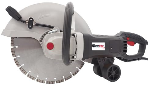 BOXTEC Betonsäge Trennschleifer Trennsäge 2800W für Scheiben mit Ø 350mm, Nass- und Trockenschneidesystem