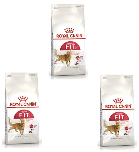 ROYAL CANIN FIT 32 Regular för aktiva katter | 3-pack | 3 x 400 g | Helfoder Våtfoder för vuxna katter | Kan vara till hjälp för att minska bildandet av hårbollar