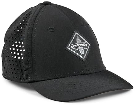 Soulbuddy Chapeau de soleil pour enfant - Casquette de sport pour garçons et filles - Casquette snapback - 2 tailles disponibles, Noir (midnight), L