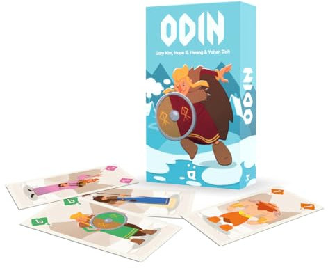 Helvetiq - Odin - Récompensé As d'or 2025 - Jeu De Cartes Inspirées des Vikings - Créez Les Meilleurs Combinaisons avec Vos Cartes pour Gagner - De 2 à 6 Joueurs - A partir de 7 Ans