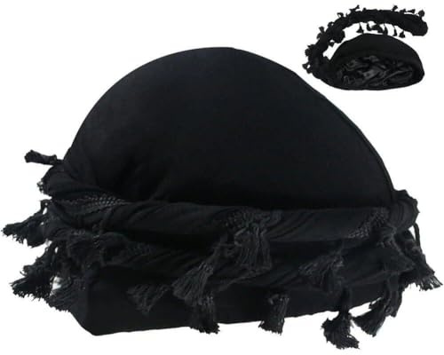 Luxylei Fascia per Testa Intrecciata Vintage Durag con per Uomo Sciarpa Turbante Elasticizzata Cravatta per Ragazzi Sciarpa Avvolgente per Testa