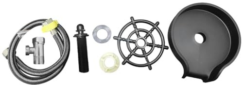 Hsthe Sea Glass Rinser Set for Kitchen Sink Faucet Washer Bar Glass Rinser