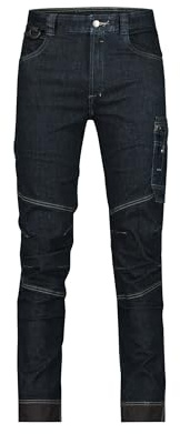 DASSY® Osaka Stretch-Arbeitsjeans - Größe 54 - JEANSBLAU/SCHWARZ