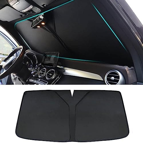 WEIQQI Parasol para Parabrisas de Coche para Toyota Auris (2013-2018), Parasol Delantero Coche Protector Solar Cubierta de Parabrisas Plegable Protección UV