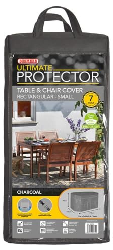 Bosmere Ultimate Protector Rectangular Patio Set Cover 4 Seat Charcoal U525C