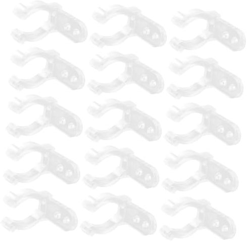ORFOFE 100stücke Led Lichtschlauch Halterungen Mit Schrauben Transparente U-clips Zur Sicheren Befestigung Von Röhrenlichtern Für Diy-beleuchtung Und Einfache Installation