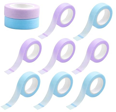10 Rollen Wimpernband Papiergewebeband,selbstklebendes Wimpernband,Wimpernband für die Wimpernverlängerung,Micropore Wimpernverlängerung Band Klebeband Wimpern,Für Schlaf,Haut,leicht zu entfernen