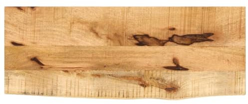 ShGaxin Tablero de Mesa Borde Natural Madera Maciza Mango 80x20x2,5 cm, Tableros para Escritorios, Tableros para Mesas De Comedor - 370322