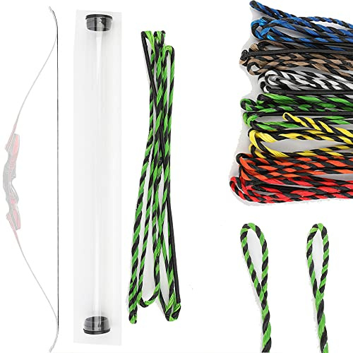 wolfman Flämisch Twist Bogenschießen Recurve Bogensehne 40-67 Zoll 14 Strang Dyneema Ersatz Bogensehne für Traditionellen Bogen Recurvebogen Jagdbogen Langbogen