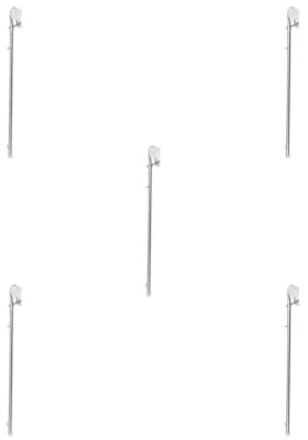 Timcryxient 5 set Stainless Steel Marine Boat Kayak 16 Rail Mount Flag Staff Pole - Silver