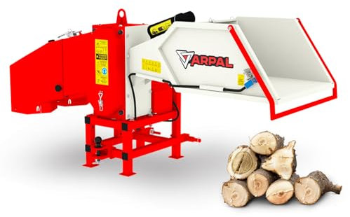 ARPAL Holzhacker AM-120TR für Traktor, Aststärke bis 120 mm, schneidet Holz in Stücke, ideal für Brennholzproduktion, 6 m³/h, 3 Jahre Garantie