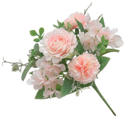 Amosfun Künstliche Seide Rose Stem Faux Rose Hochzeit Home Decor Lebensechte Seidenblume