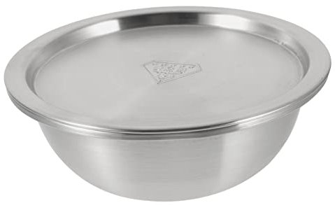 Cabilock Tazón Grande De Acero Inoxidable Para Mezclar Con Tapa Para Cocina Ensaladas Sopa Material Resistente Tazón Versátil Para Uso Diario