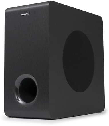 VULKKANO SUB6 MKII Kompakter aktiver Subwoofer mit 15,2 cm (6 Zoll) mit tiefem Bass und elegantem Design für Heimkino, Musik und Videospiele, Frequenz: 50 Hz bis 200 Hz