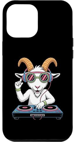 Dj Chèvre Avec Lunettes Et Casque Coque pour iPhone 12 Pro Max
