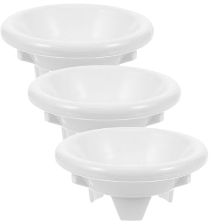 Tapón para Urinario de Plástico Blanco, Juego de 3 Piezas