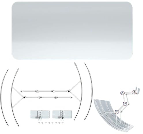 Déflecteur d'Air pour Climatiseur Mural | Guide d'Air Réglable Pour Ventilation Climatiseur - Baffle Et Guide De Vent Pour Air Chaud Et Froid Pour Théâtre Bureau Cuisine Appartement Garage En