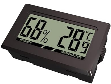 GjnjfdF Thermomètre Hygromètre LCD - Appareil de Mesure de Température Humidité LCD - Équipement de Mesure Mini Lecture Instantanée pour Intérieur Extérieur Réfrigérateur Salle d Instrument