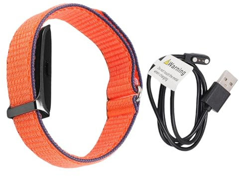 Gonetre Intelligentes Armband, Fitness-Tracker, Schlafüberwachung, 127 Sportmodi, Tragbares Aktivitäts-Tracker-Band mit Anruferinnerung, Wecker, Kamerasteuerung Zum Laufen, Schwimmen, (Orange)