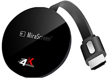 SmartSee Miracast Wireless Display Receiver 1080P HDMI WiFi Media Streamer Adapter Support YouTube Netflix Hulu Plus Airplay DLNA TV Stick for Android/Mac/iOS/Windows (2.4G)