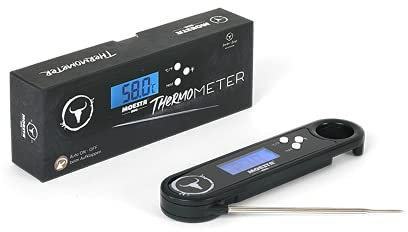 MOESTA-BBQ 10668 Thermometer No.2 - Beleuchtetes digitales Grillthermometer - Einstichthermometer für Braten, Steak