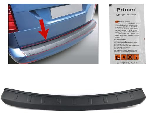 ROBUST Rear Bumper Protector Guard Trim Cover Abs Black for VW Caddy & Maxi 2015-2021