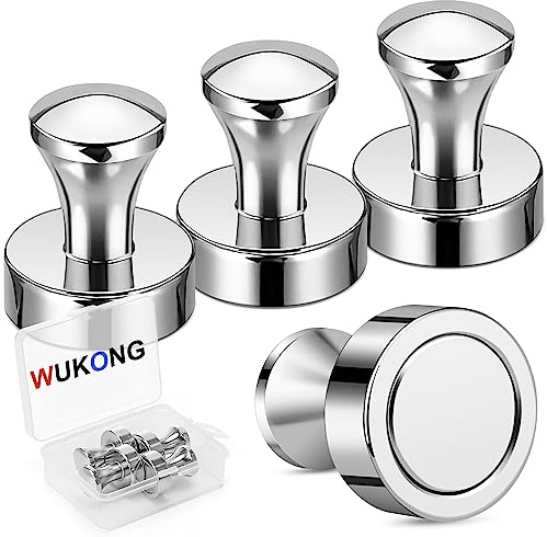 Wukong Kegelmagnete Starke, 20×25mm | 4 Stück Neodym Magnete Extra Stark, Pinnwand Magnet Whiteboard Magnete Push Pins Für Büros, Hinweistafel und Küchen