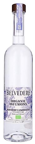 Belvedere Organic Infusions Blackberry & Lemongrass Flavoured Vodka 40% Vol. 1l