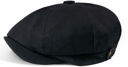 MEGAVOW Schirmmütze Damen Herren Baskenmütze Barett Cap, 8 Panel Fischgräten Retro Schiebermütze Schlägermütze Gatsby Cap Newsboy Flat Cap, Größe 55-59cm