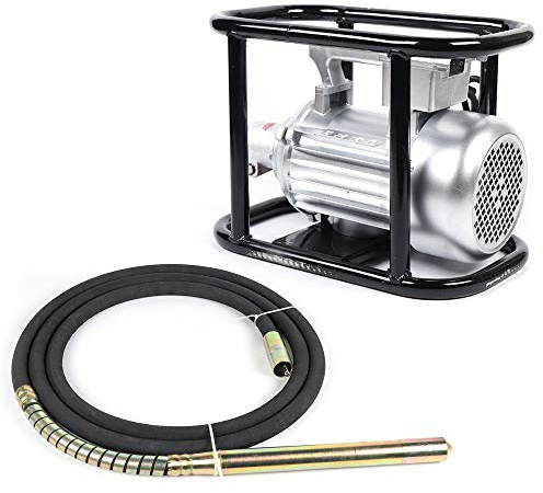 Vibratore per calcestruzzo 1500W, Potente vibratore per calcestruzzo con tubo di 6M, vibratore interno, compattatore elettrico per calcestruzzo Ø 50 mm bottiglia vibrante 220 V