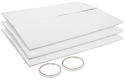 GLEAVI 1satz Tragbare Trifold Poster Präsentationstafel Mit Doppelseitigem Klebeband Faltbare Weiße Anzeige-board Für Geschäftspräsentationen Schulprojekte Und Ausstellungen