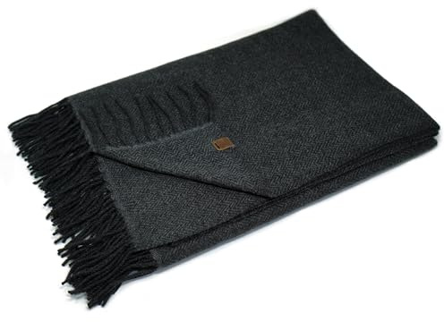 Borges & Scott Signature – 100% kashmirfilt – svartgrå fiskben