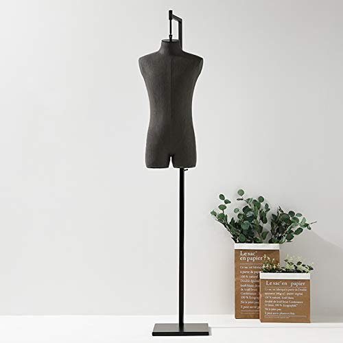 CVNIMV Schaufensterpuppe Schaufensterpuppenkörper, Fiberglas-Schneiderpuppe für Damen/Herren, Schneiderbüste für den Einzelhandel mit Kleidung, 2 Farben, Schwarz, Damen, A