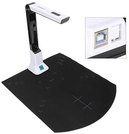 Scanner de livres pour appareils photo de documents Caméra à documents 8 millions de Pixels HD A4, mise point automatique, Scanner de caméra à documents USB for la numérisation de fichiers Notes, numé