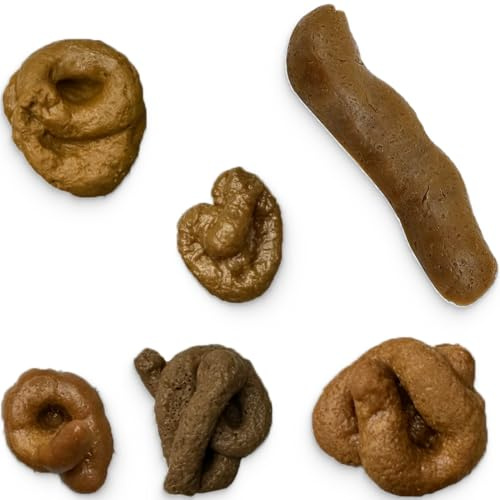 XYTAHDM Caca De Broma, 6 Piezas Caca De Juguete Mierdas De Broma Mojon De Broma Mierda Caca De Broma Realista, para El Día De Los Inocentes De Halloween