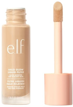 e.l.f. Halo Glow Liquid Filter, Teint-Booster für einen strahlenden Weichzeichner-Effekt, mit Hyaluronsäure, vegan und tierversuchsfrei, 00 Fair