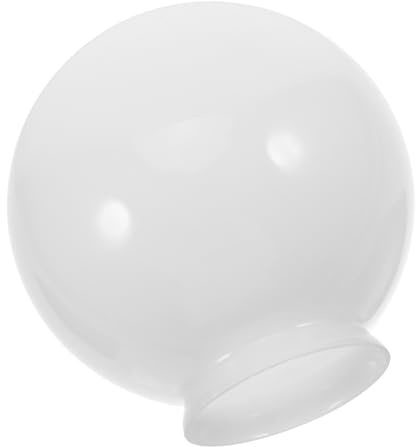 MUCKLILY Lampe et Entretien Facile Abat-jour Verre en Verre Sphérique Blanc pour Lampe Suspendue Globe D'éblouissement pour Salle à Manger