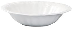 Dinner Plates 8.75-inch Hotel Kitchen Tableware White Porcelain Lace Plate with Different Patterns Deep Bowl Club Restaurant Creative Dish Special Cold Party Supplies(10.75 in)