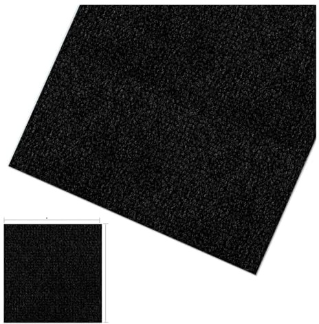 20 adesivi for tappeti, piastrelle e tappetini, for, staccabili rimovibili for arredamento fai da te(Black)