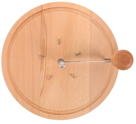 VICASKY Roulette à Fromage Manuelle Avec Base Bois Râpe Acier Inoxydable Pour Fromage Chocolat Noix Et Beurre Outil Polyvalent Pour Cuisine Et Pâtisserie